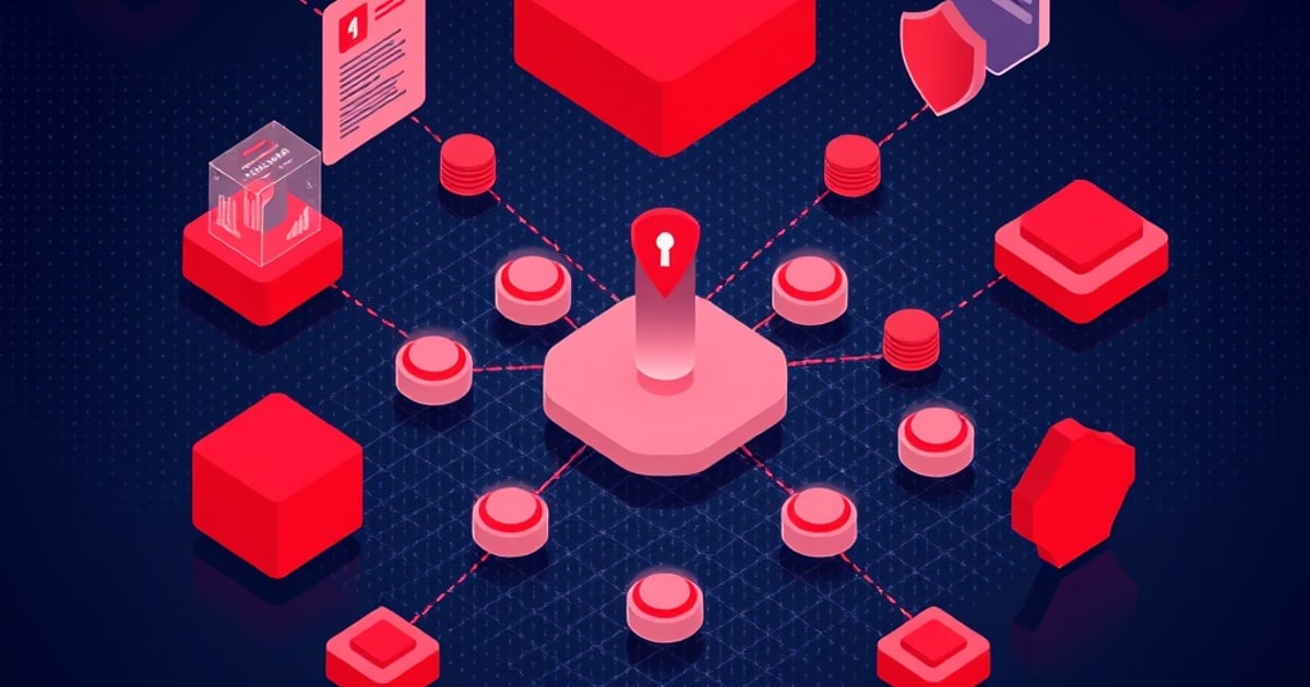 Supply chain of interconnected nodes under blue light